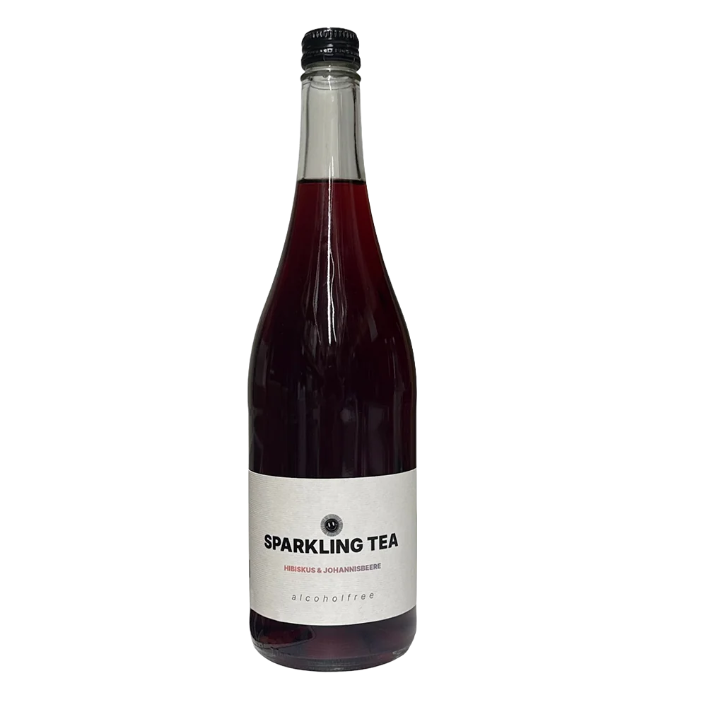 Sparkling Tea Hibiskus & Johannisbeere in der 0,75-Liter-Flasche vom Weingut Ruppert