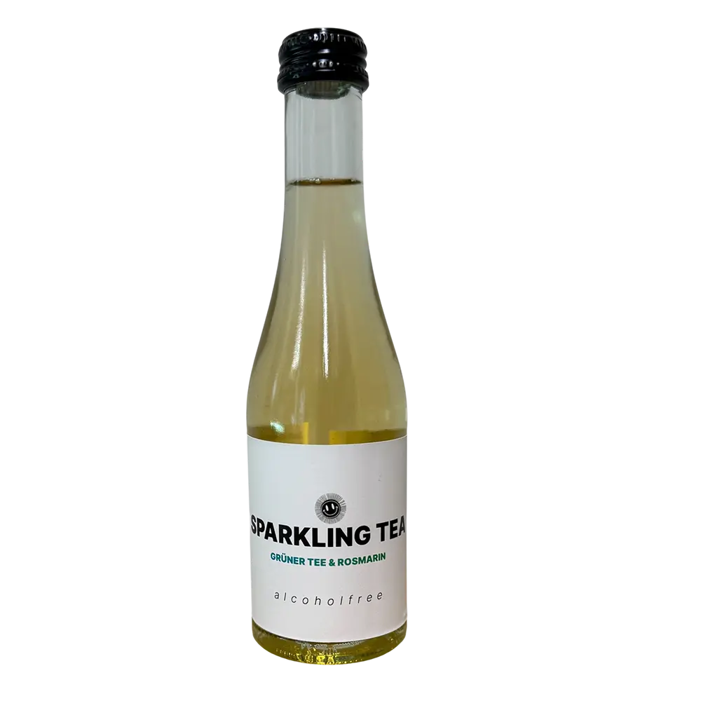 Sparkling Tea Grüner Tee & Rosmarin in der 0,2-Liter-Flasche vom Weingut Ruppert